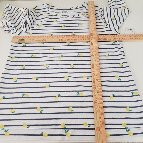 Croft & Barrow Lemon Tee Stripe Summer Long Sleeve Pullover NEW Womens Sz Large - Picture 6 of 8